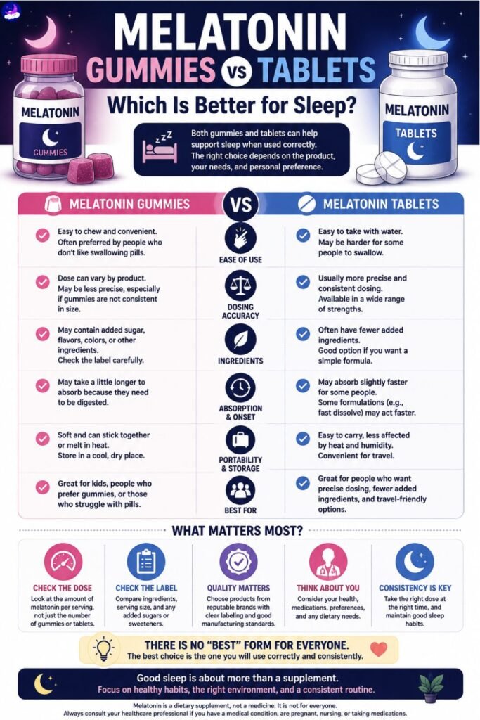 Melatonin-Gummies-vs-Tablet